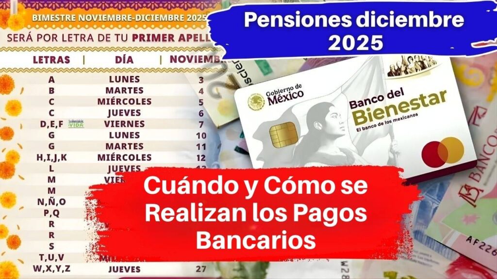 Pensiones Diciembre 2025: Cuándo y Cómo se Realizan los Pagos Bancarios