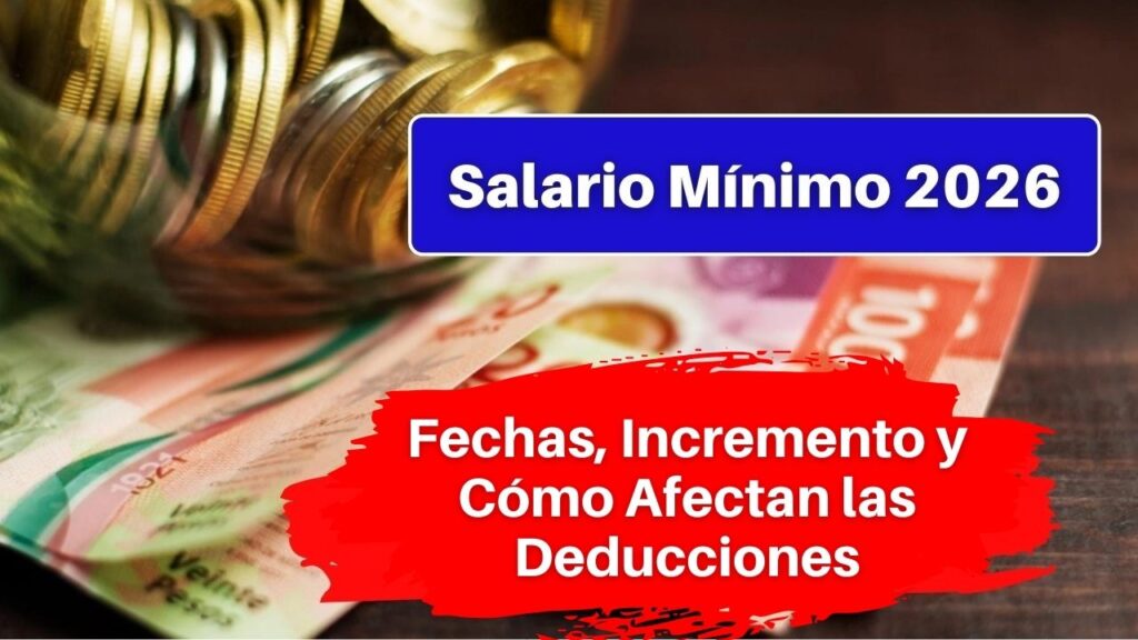 Salario Mínimo 2026: Fechas, Incremento y Cómo Afectan las Deducciones